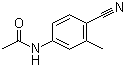 4-乙酰氨基-2-甲基苯甲腈分子结构 (CAS 321162-59-8)