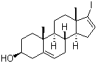 17-碘雄甾-5,16-二烯-3beta-醇分子结构 (CAS 32138-69-5)