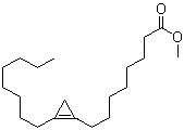 9,10-亚甲基油酸甲酯分子结构 (CAS 3220-60-8)