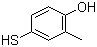 4-巯基-2-甲基苯酚分子结构 (CAS 32281-01-9)