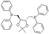 (-)-4,5-双(二苯基膦基甲基)-2,2-二甲基-1,3-二氧杂戊环分子结构 (CAS 32305-98-9)