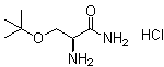 (2S)-2-氨基-3-叔丁氧基丙酰胺盐酸盐分子结构 (CAS 323587-47-9)