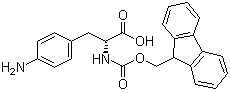 structure of CAS# 324017-21-2, 4-Amino-N-[(9H-fluoren-9-ylmethoxy)carbonyl]-D-phenylalanine