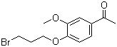 1-[4-(3-Bromopropoxy)-3-methoxyphenyl]ethanone molecular structure (CAS 3245-49-6)
