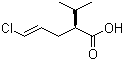 (2S,4E)-5-Chloro-2-(1-methylethyl)-4-pentenoic acid molecular structure (CAS 324519-66-6)