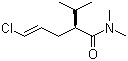 (2S,4E)-5-氯-N,N-二甲基-2-异丙基-4-戊烯酰胺分子结构 (CAS 324519-68-8)