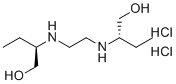 structure of CAS# 32454-69-6, (2s)-2-[2-[[(1r)-1-(Hydroxymethyl)propyl]amino]ethylamino]butan-1-ol