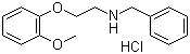 N-(2-(2-Methoxyphenoxy)ethyl)benzylamine hydrochloride molecular structure (CAS 3246-03-5)