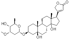 Periplocymarin molecular structure (CAS 32476-67-8)