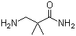 structure of CAS# 324763-51-1, 3-Amino-2,2-dimethylpropionamide;3-Amino-2,2-dimethylpropanamide
