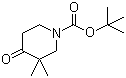 3,3-二甲基-4-氧代-1-哌啶羧酸叔丁酯分子结构 (CAS 324769-06-4)