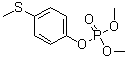 对(甲硫基)苯基磷酸二甲酯分子结构 (CAS 3254-63-5)