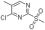 4-Chloro-5-methyl-2-(methylsulfonyl)pyrimidine molecular structure (CAS 325780-94-7)