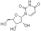 structure of CAS# 3258-07-9, 1-alpha-D-Ribofuranosyl-2,4(1H,3H)-pyrimidinedione;alpha-D-Ribofuranoside, 2,4(1H,3H)-pyrimidinedione-1; alpha-D-Uridine; alpha-Uridine