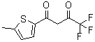 structure of CAS# 326-72-7, 1,1,1-Trifluoro-4-(5'-methyl-2'-thienyl)butane-2,4-dione;NSC 80372