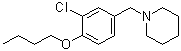1-[(4-Butoxy-3-chlorophenyl)methyl]piperidine molecular structure (CAS 32600-16-1)