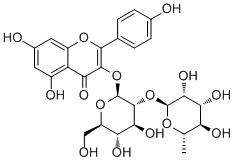Kaempferol 3-neohesperidoside molecular structure (CAS 32602-81-6)