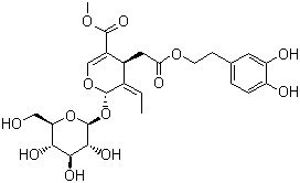结构式 CAS# 32619-42-4, 橄榄苦甙; 橄榄苦苷; 油橄榄叶提取物