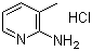 结构式 CAS# 32654-40-3, 3-甲基吡啶-2-胺盐酸盐