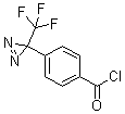 4-[3-(Trifluoromethyl)-3H-diazirin-3-yl]benzoyl chloride molecular structure (CAS 326923-35-7)