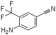 2-氨基-5-氰基三氟甲苯分子结构 (CAS 327-74-2)