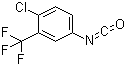 4-Chloro-3-(trifluoromethyl)phenyl isocyanate molecular structure (CAS 327-78-6)