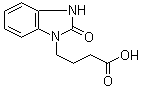 2-Oxo-1-benzimidazolinebutyric acid molecular structure (CAS 3273-68-5)