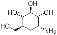 structure of CAS# 32780-32-8, Validamine;6-Amino-4-(hydroxymethyl)-4-cyclohexane-[4H,5H]-1,2,3-triol; (1R,2S,3S,4S,6R)-4-Amino-6-(hydroxymethyl)cyclohexane-1,2,3-triol