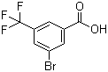 结构式 CAS# 328-67-6, 3-溴-5-三氟甲基苯甲酸
