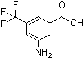 structure of CAS# 328-68-7, 3-Amino-5-(trifluoromethyl)benzoic acid
