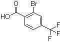 2-Bromo-4-(trifluoromethyl)benzoic acid molecular structure (CAS 328-89-2)