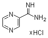 2-吡嗪甲脒盐酸盐分子结构 (CAS 328042-01-9)
