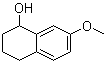 structure of CAS# 32820-10-3, 7-Methoxy-1-tetralol;7-Methoxy-alpha-tetralol; (RS)-1-Hydroxy-7-methoxytetralin