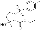 3-羟基-3-甲基-1-对甲苯磺酰基吡咯烷-2-甲酸乙酯分子结构 (CAS 3284-52-4)