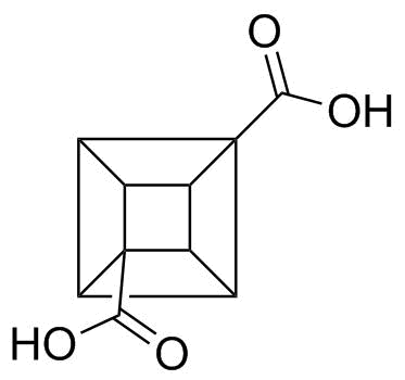 1,4-Cubanedicarboxylic acid molecular structure (CAS 32846-66-5)