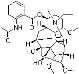 刺乌头碱分子结构 (CAS 32854-75-4)