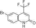 6-Bromo-4-(trifluoromethyl)-2(1H)-quinolinone molecular structure (CAS 328955-61-9)