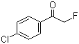 structure of CAS# 329-78-2, 1-(4-Chlorophenyl)-2-fluoroethanone