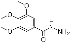 structure of CAS# 3291-03-0, 3,4,5-Trimethoxybenzohydrazide;3,4,5-Trimethoxybenzoic acid hydrazide; 3,4,5-Trimethoxybenzoic hydrazide; 3,4,5-Trimethoxybenzoylhydrazide; NSC 39075