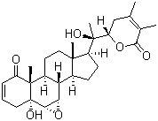 structure of CAS# 32911-62-9, Withanolide A;Withaniol; 5,20alpha-Dihydroxy-6alpha,7alpha-epoxy-1-oxowitha-2,24-dienolide