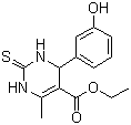 6-甲基-4-(3-羟基苯基)-2-硫代-1,2,3,4-四氢嘧啶-5-羧酸乙酯分子结构 (CAS 329689-23-8)