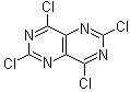 2,4,6,8-四氯嘧啶并[5,4-d]嘧啶分子结构 (CAS 32980-71-5)