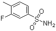 3-氟-4-甲基苯磺酰胺分子结构 (CAS 329909-29-7)
