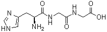 结构式 CAS# 32999-80-7, L-组氨酰甘氨酰甘氨酸