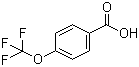 结构式 CAS# 330-12-1, 4-三氟甲氧基苯甲酸; 4-(三氟甲氧基)苯甲酸