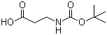 Boc-beta-丙氨酸分子结构 (CAS 3303-84-2)