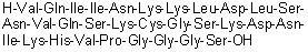 L-Valyl-L-glutaminyl-L-isoleucyl-L-isoleucyl-L-asparaginyl-L-lysyl-L-lysyl-L-leucyl-L-alpha-aspartyl-L-leucyl-L-seryl-L-asparaginyl-L-valyl-L-glutaminyl-L-seryl-L-lysyl-L-cysteinylglycyl-L-seryl-L-lysyl-L-alpha-aspartyl-L-asparaginyl-L-isoleucyl-L-lysyl-L-histidyl-L-valyl-L-prolylglycylglycylglycyl-L-serine molecular structure (CAS 330456-25-2)