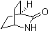 structure of CAS# 3306-69-2, 2-Azabicyclo[2.2.2]octan-3-one;3-Isoquinuclidone; 4-Aminocyclohexanecarboxylic acid lactam; Isonortropinone; NSC 85851