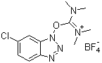O-(6-Chlorobenzotriazol-1-yl)-N,N,N',N'-tetramethyluronium tetrafluoroborate molecular structure (CAS 330641-16-2)