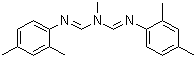 structure of CAS# 33089-61-1, Amitraz;1,5-Di(2,4-dimethylphenyl)-3-methyl-1,3,5-triazapenta-1,4-diene; Methyl-bis(2,4-xylyliminomethyl)amine